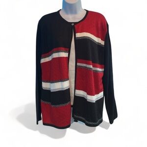 Red and Black Sweater Set